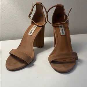 Steve Madden Tan Block Heel Sandals